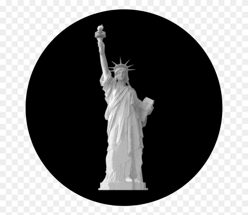 669x669 Liberty Statue Statue, Sculpture, Person HD PNG Download