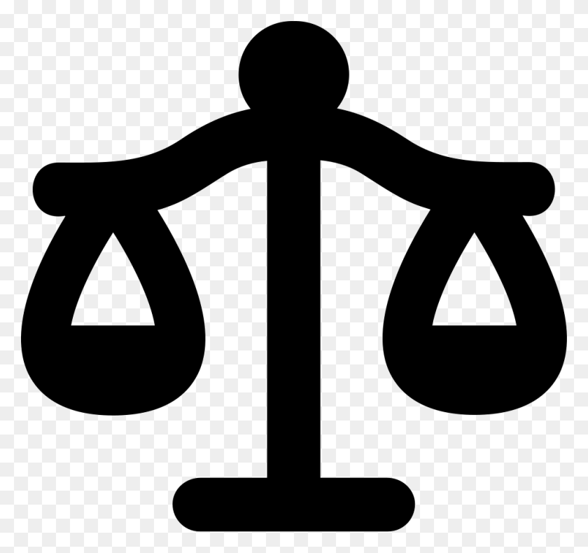 980x917 Libra Justice Balanced Scale Symbol Comments Simbolo De Justicia, Stencil, Cross HD PNG Download