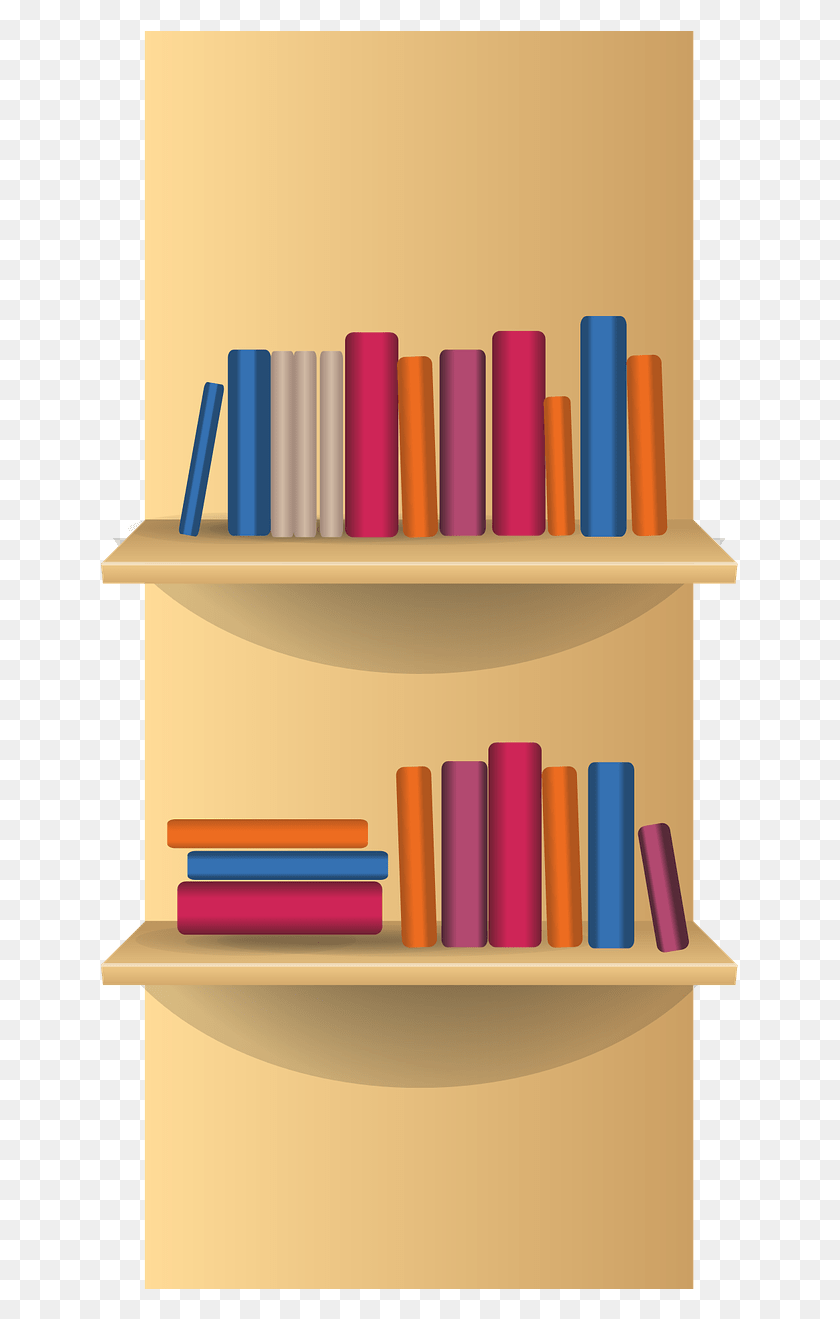 640x1259 Library Bookshelf Clipart Bookcase, Pencil, Shelf, Scroll HD PNG Download