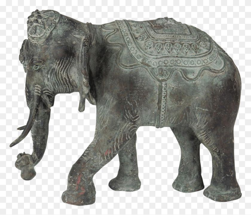 1146x972 Library Library Antique Colossal Solid Bronze Indian Bronze Sculpture, Statue, Elephant HD PNG Download
