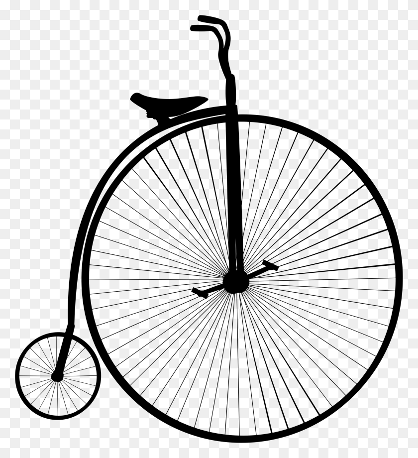2071x2286 Library Library Clipart Penny Farthing Bike Silhouette, Gray, World Of Warcraft HD PNG Download