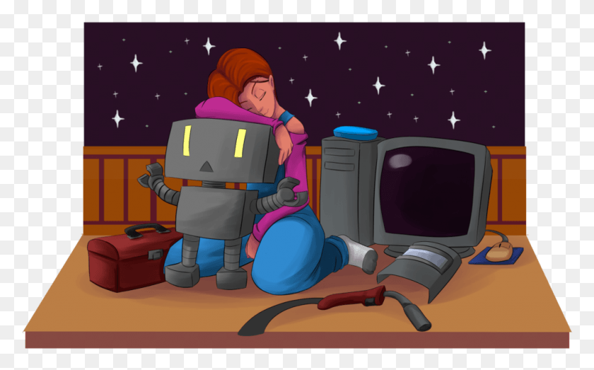 1005x597 Library Library Stardew Valley Fan Art Robot Transprent Stardew Valley Fanart Maru, Person, Human, Monitor HD PNG Download