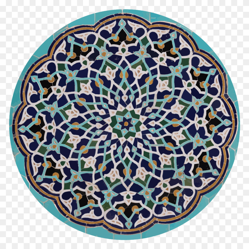 955x956 Library Stock Mandala Transparent Islamic Moroccan Color Palette, Rug, Pattern HD PNG Download