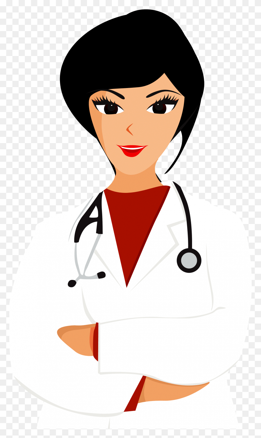 2244x3879 Library Stock Medicine Illustration Doctors And Female Doctor Doctor Clipart, Clothing, Apparel, Lab Coat HD PNG Download