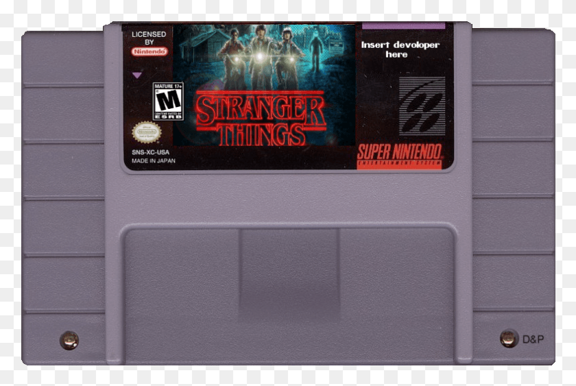 786x507 Licensed By Insert Devoloper Here Super Nintendo Made Stranger Things Nes Game, Person, Human, Word HD PNG Download