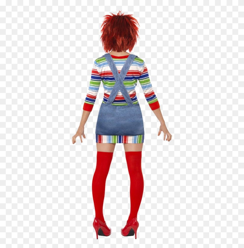 347x794 Licensed Miss Chucky Costume With Mask Chucky T Shirt Costume, Clothing, Apparel, Person HD PNG Download