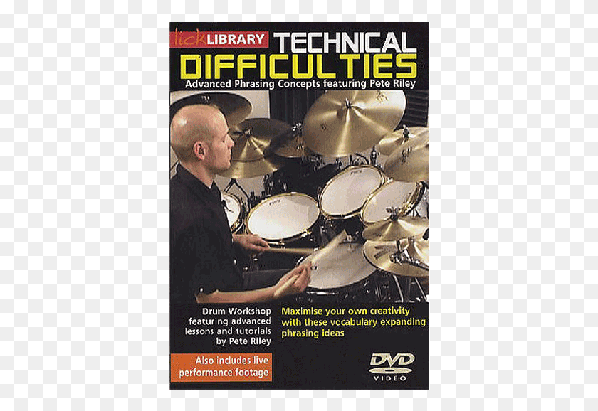 368x518 Lick Library Technical Difficulties Dvd Rrprdvd01 Drums, Musician, Person, Musical Instrument HD PNG Download
