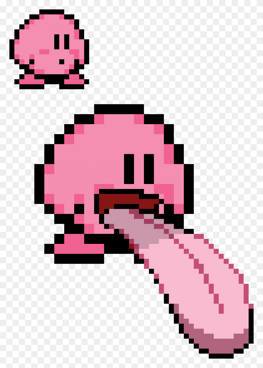 833x1190 Lickitung Kirby Candy Corn Pixel Art, Cross, Symbol, Weapon HD PNG Download