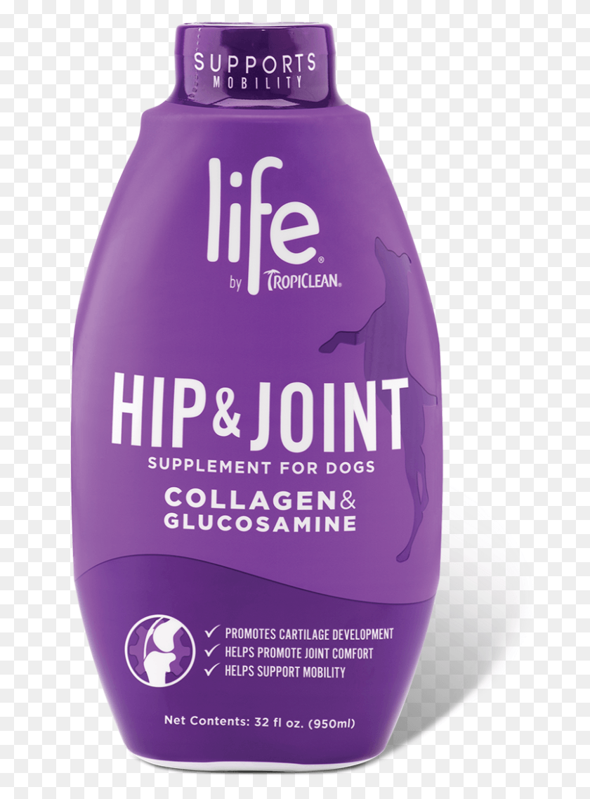 694x1077 Life By Tropiclean Hip And Joint Supplement For Dogs Cosmetics, Bottle, Shampoo, Beer HD PNG Download