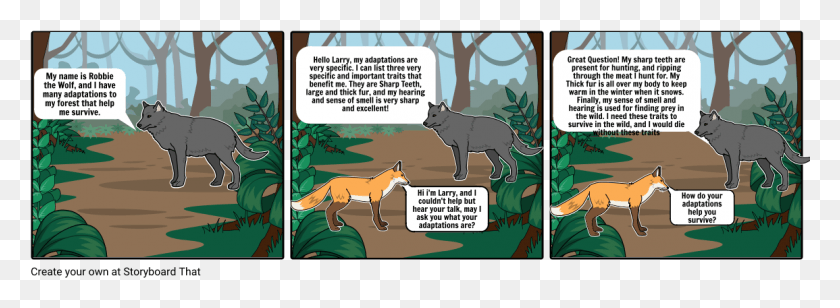 1155x368 Life Chapter 3 Lord Of The Flies Comics, Mammal, Animal, Fox HD PNG Download