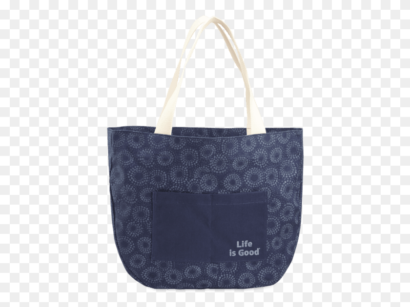 406x570 Life Is Good Around Town Tote Painted Dots Dstblu Tote Bag, Handbag, Accessories, Accessory HD PNG Download