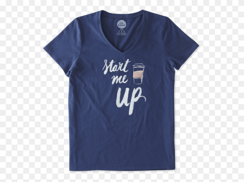 547x569 Life Is Good Life Lightweight Start Me Up Tee In Darkest Active Shirt, Clothing, Apparel, T-shirt HD PNG Download