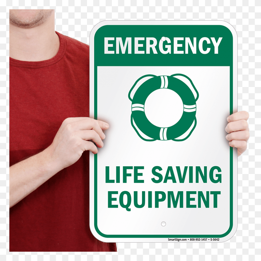 800x800 Life Saving Equipment Warning Sign Life Saving Equipment Sign, Person, Human, Text HD PNG Download