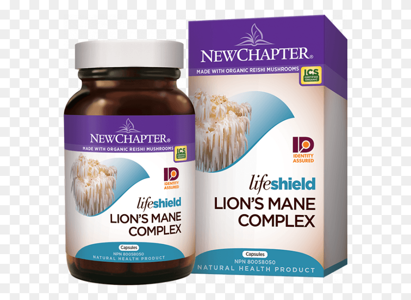 Lifeshield Lion39s Mane Complex New Chapter Golden Black Seed, Label, Text, Food HD PNG Download