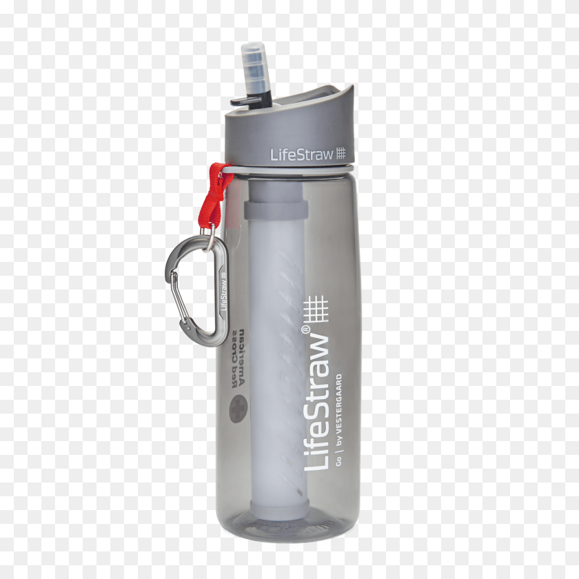 1280x1280 Lifestraw And American Red Cross Go Bottle With 2 Stage Water Bottle, Shaker HD PNG Download