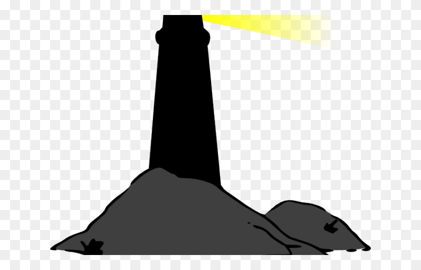 640x480 Lighhouse Clipart Lighthouse Silhouette Illustration, Animal, Sea Life HD PNG Download