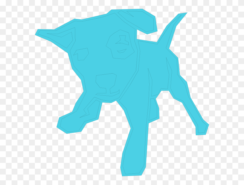 600x576 Light Blue Dog Svg Clip Arts 600 X 576 Px, Statue, Sculpture HD PNG Download