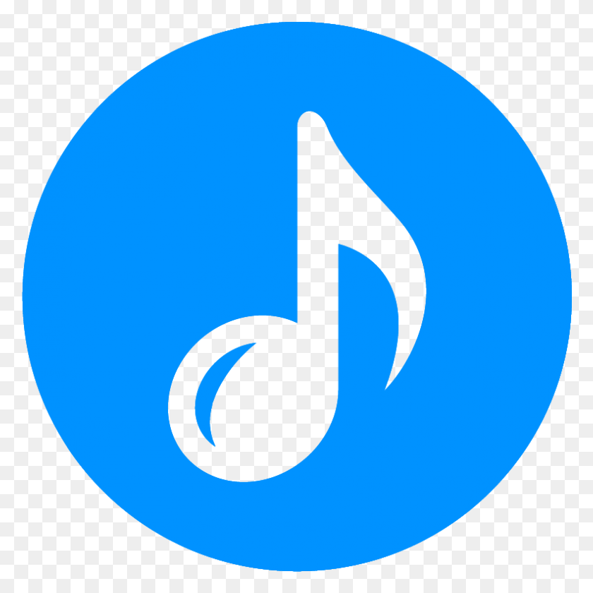 791x791 Light Blue Music Note Icon Logo Social Media Apps, Symbol, Trademark, Text HD PNG Download
