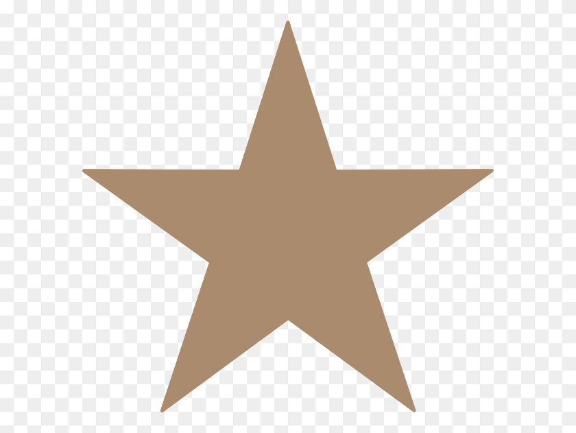 600x571 Light Brown Star Clip Art Light Brown Star, Cross, Symbol, Star Symbol HD PNG Download