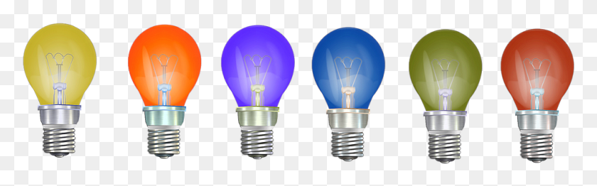 999x259 Light Bulbs Color Light Lights Colors Glass Lamps Colored Light Bulbs, Lightbulb, Lamp HD PNG Download