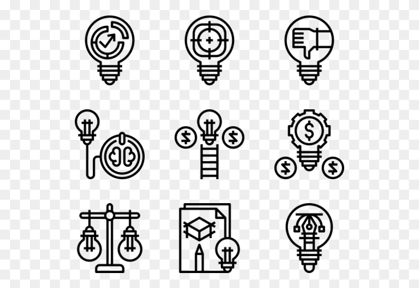 541x517 Light Bulbs Future Icons, Gray, World Of Warcraft HD PNG Download