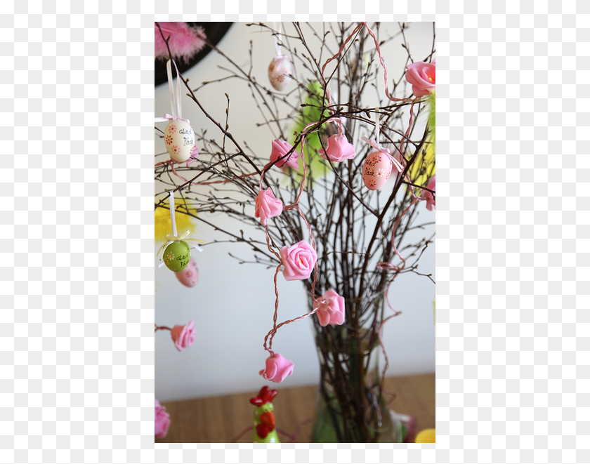 401x601 Light Chain Rosebush Cherry Blossom, Ikebana, Vase Descargar Hd Png