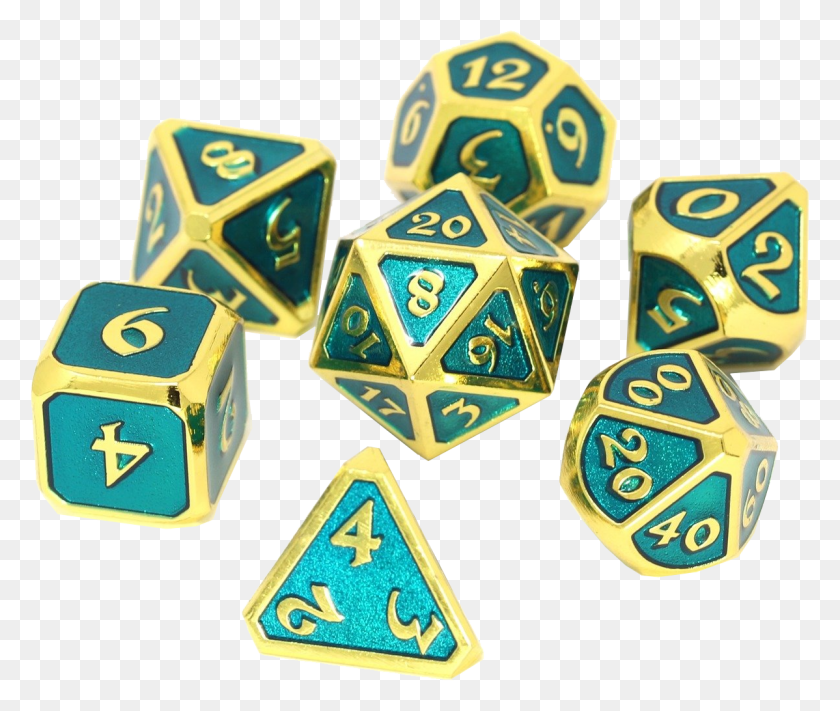 1198x1000 Light Green And Gold Dice, Game HD PNG Download