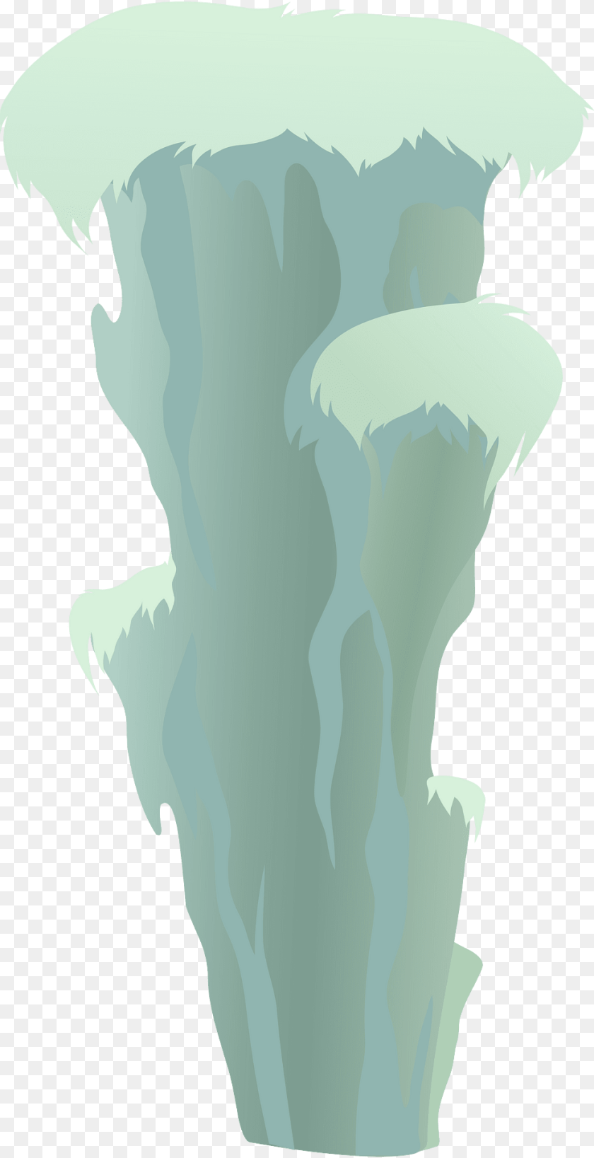 Light Green Fantasy Cliff Clipart, Ice, Nature, Outdoors, Mountain PNG