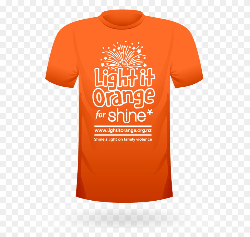 651x735 Light It Orange Womens Tee Light It Orange Shine, Clothing, Apparel, T-shirt HD PNG Download