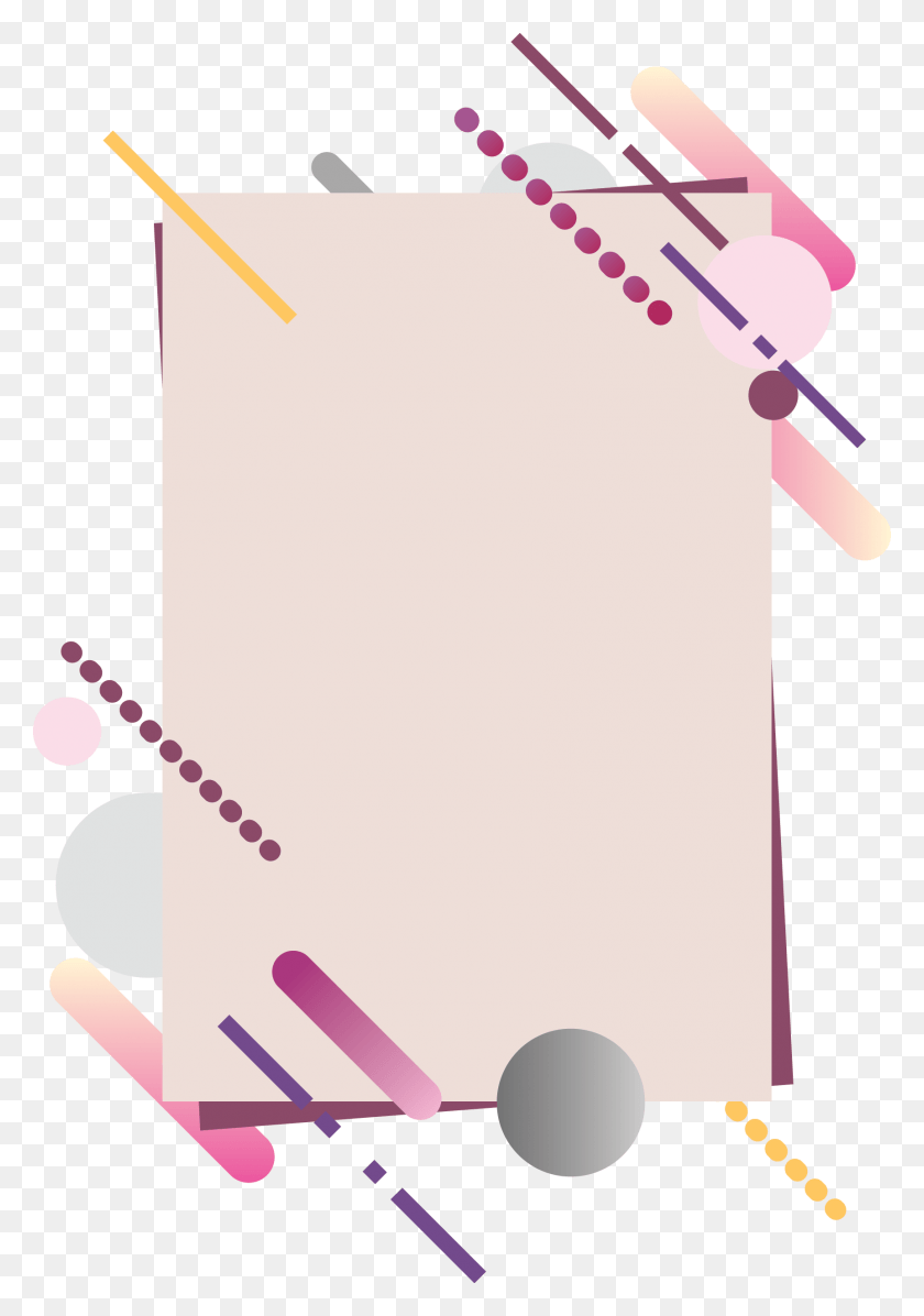1724x2513 Light Pink Rectangle Banner With Top Bottom Diagonal Illustration, Text, Paper HD PNG Download