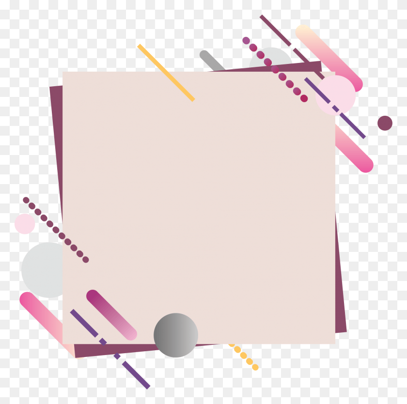 1895x1882 Light Pink Square Banner With Top Bottom Diagonal Abstract Illustration, Text, Plot, Diagram HD PNG Download