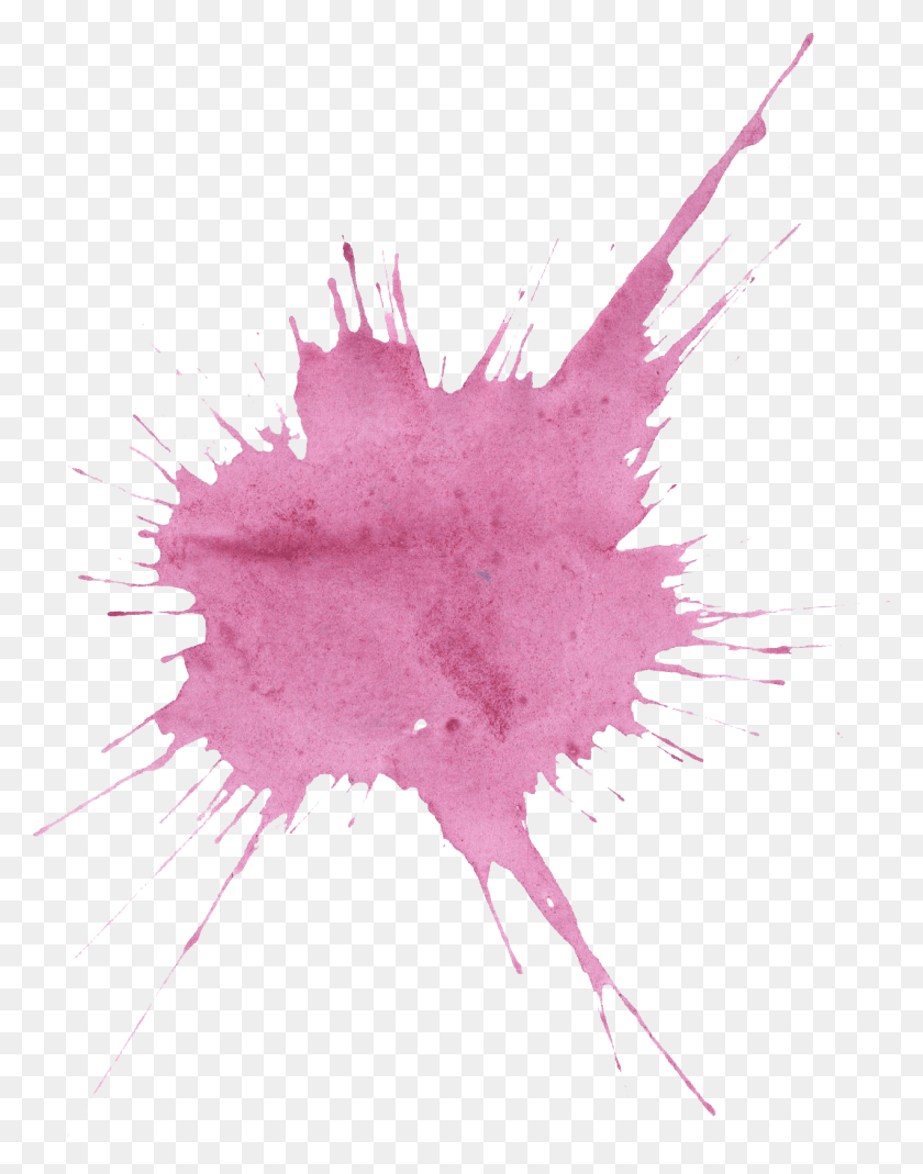 1272x1647 Light Pink Watercolor Splash, Leaf, Plant, Purple HD PNG Download