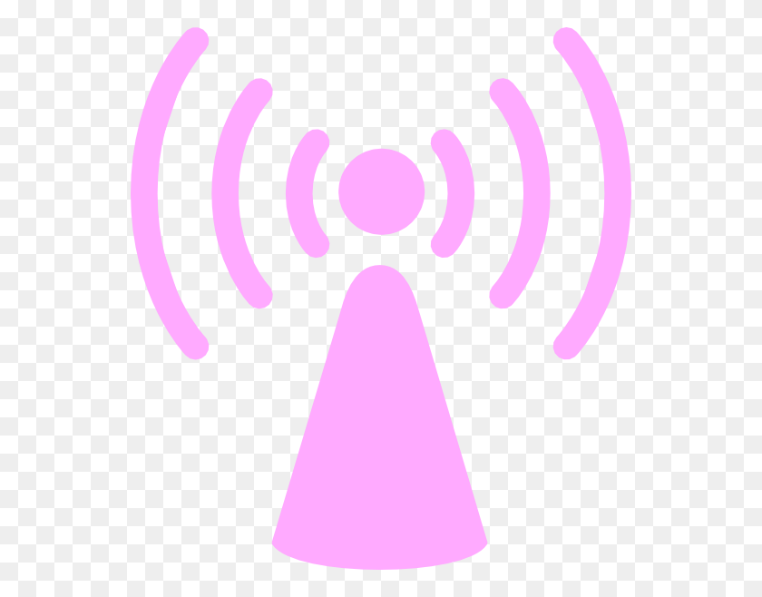 552x598 Light Pink Wi Fi, Graphics HD PNG Download