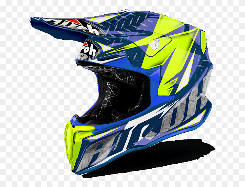 641x581 Лайтбокс Moreview Helm Motocross Airoh 2018, Одежда, Одежда, Защитный Шлем Hd Png Скачать