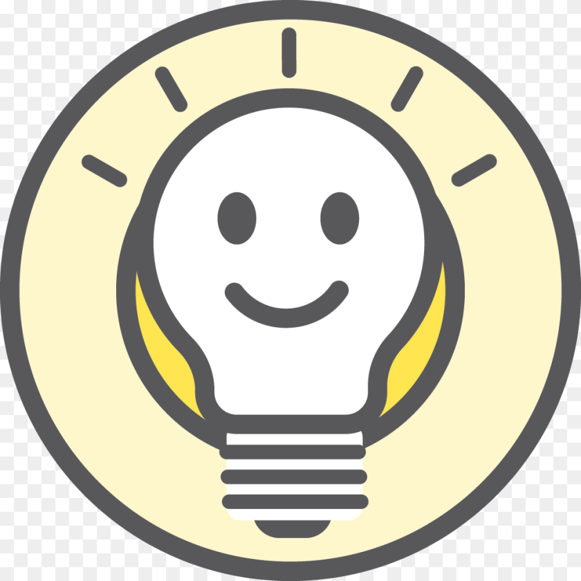 1000x1000 Lightbulb 4c Icon Icono Salida Del Sol, Light, Ammunition, Face, Grenade Transparent PNG