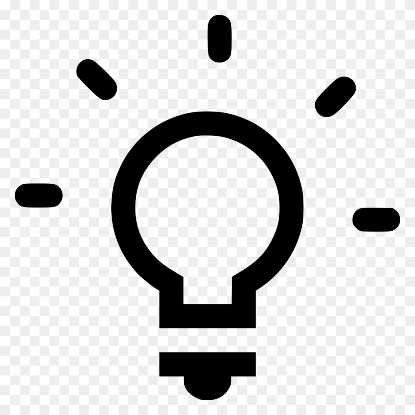 980x980 Lightbulb Icon Light Favicon, Stencil HD PNG Download