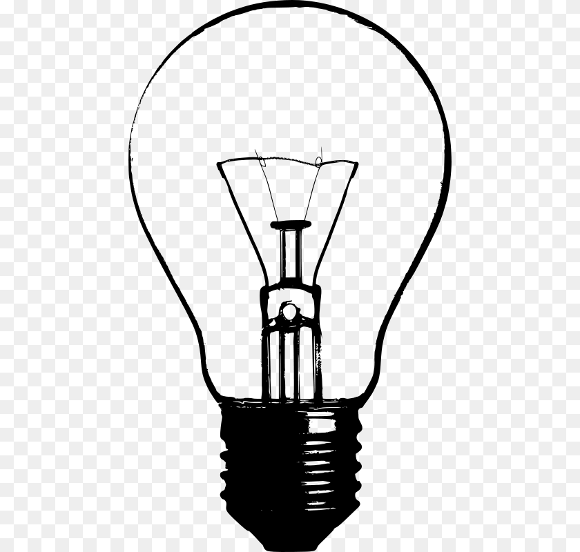Lightbulb Jon Phillips, Gray PNG