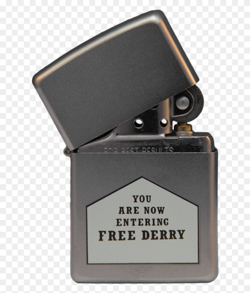632x926 Lighter Zippo Image You Are Now Entering Free Derry Gable Wall Painting HD PNG Download