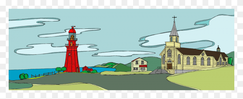 2400x870 Lighthouse Amp Lighthouse Transparent Clipart Free Clip Art Animated Wind, Nature, Outdoors, Building HD PNG Download