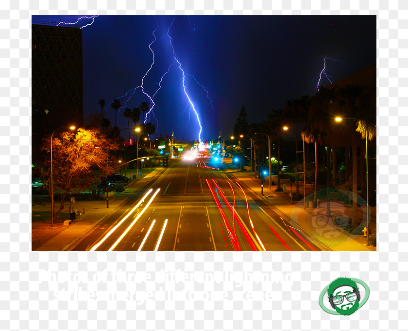 711x623 Lightning, Nature, Outdoors, Road HD PNG Download