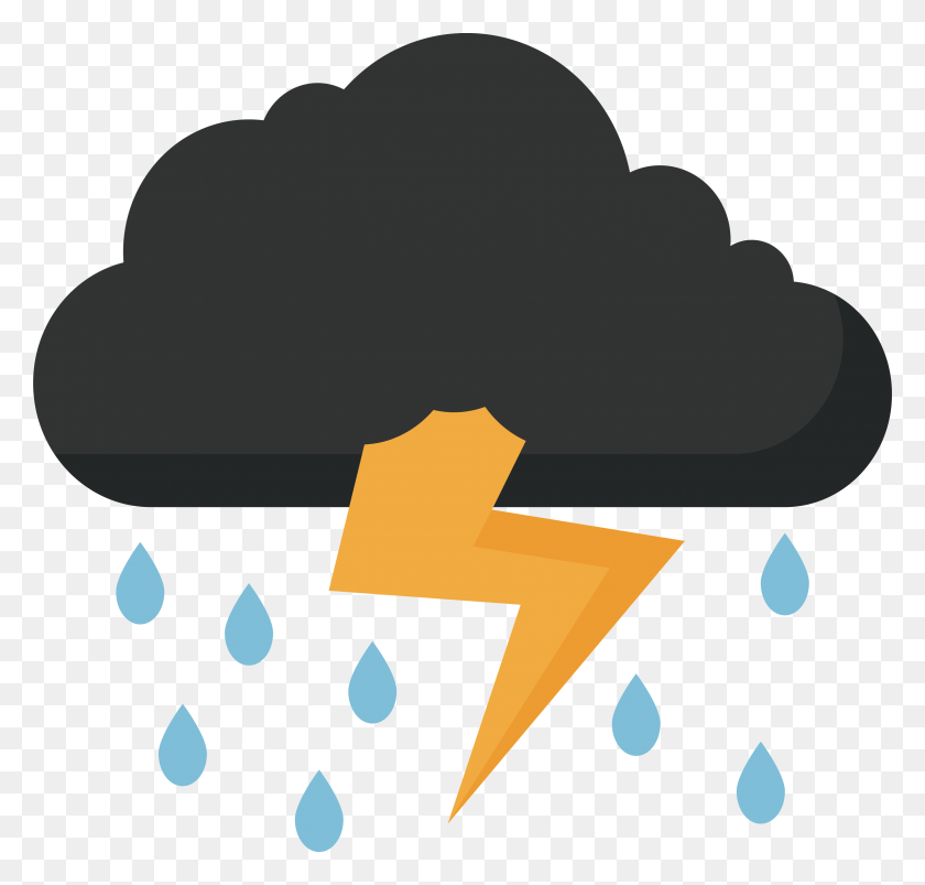3079x2936 Lightning Best Clipart Thunder Images Transparent Rain And Thunder, Cross, Symbol, Outdoors HD PNG Download