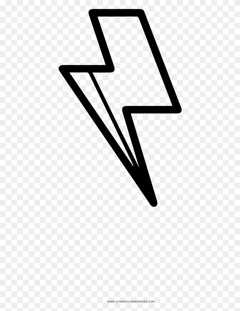 432x1029 Lightning Bolt Coloring, Gray, World Of Warcraft HD PNG Download