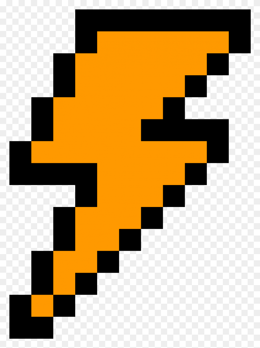 2201x3001 Lightning Bolt Lightning Bolt Pixel, Pac Man, Cross, Symbol HD PNG Download