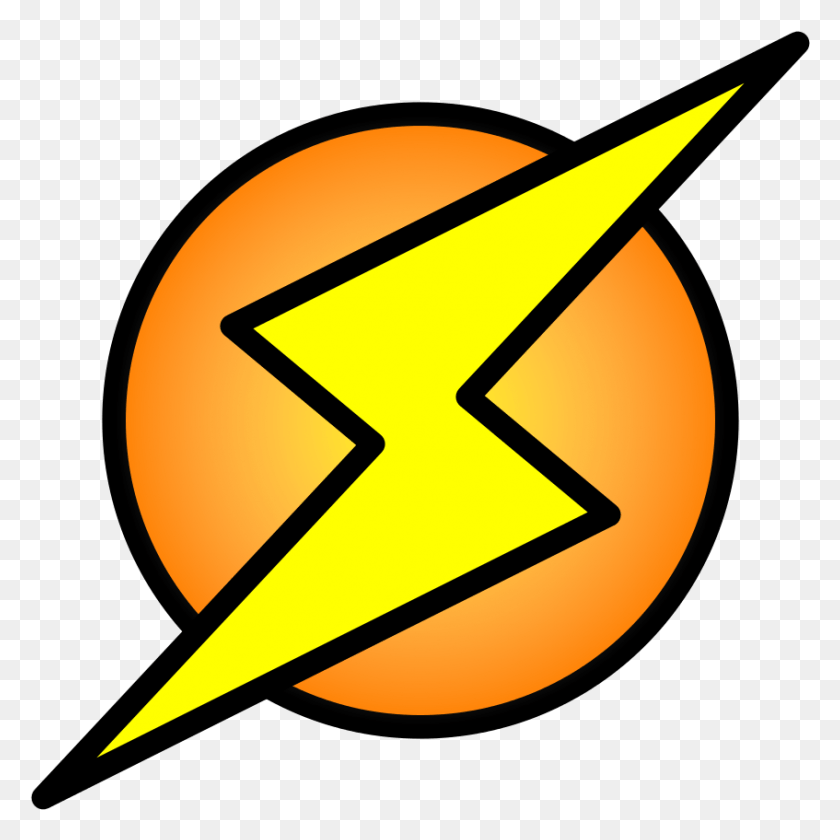 847x847 Lightning Bolt On Circle Lightning Bolt Icon Circle, Symbol, Star Symbol, Logo HD PNG Download