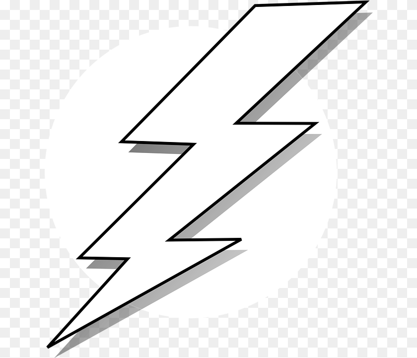 Lightning Bolt Strike Vector Graphic On Pixabay Lighting Bolt Print Out, Text, Symbol Clipart PNG