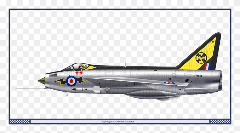 960x500 Lightning F1a 111sqn Plane Drawing Royal Air Force English Electric Lightning 92 Squadron Raf, Airplane, Aircraft, Vehicle HD PNG Download