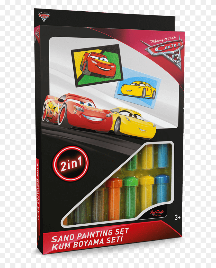 608x978 Lightning Mcqueen And Cruz Ramirez Sand Painting Set Cars, Car, Vehicle, Transportation HD PNG Download