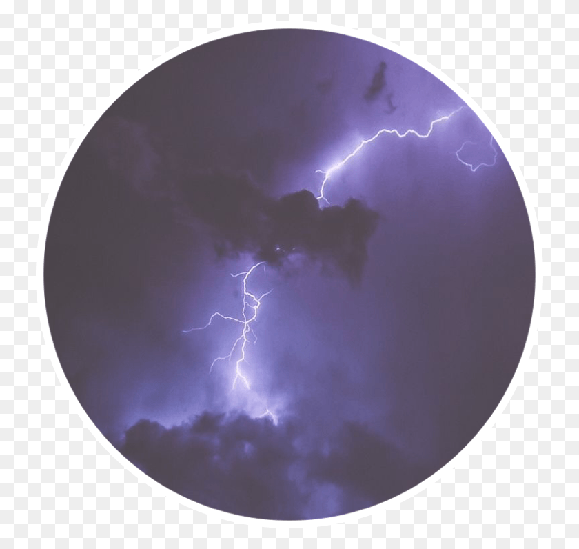 736x736 Lightning Thunder Purpleframe Aesthetic Ryanbergara Lightning Aesthetic, Moon, Outer Space, Night HD PNG Download