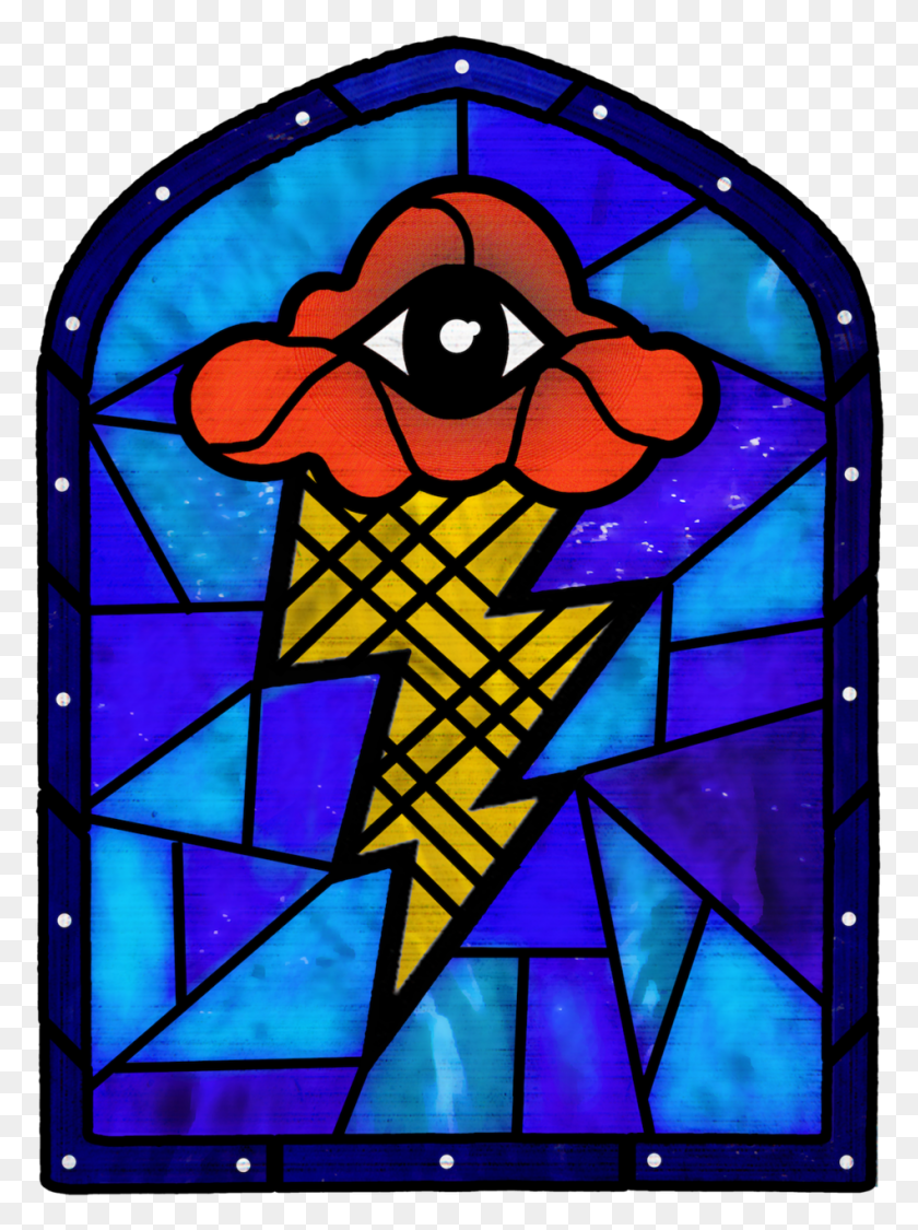 949x1296 Lightning Visual Arts, Stained Glass HD PNG Download