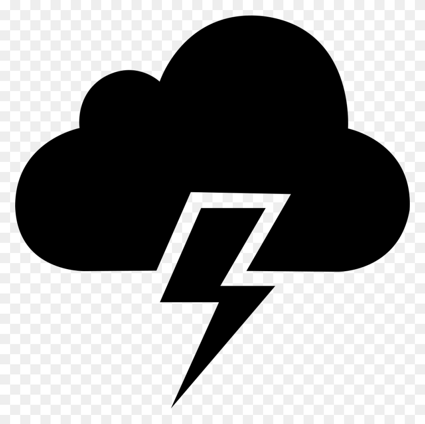 980x978 Descargar Png Lightning Weather Cloud Lightning Weather Icono Png